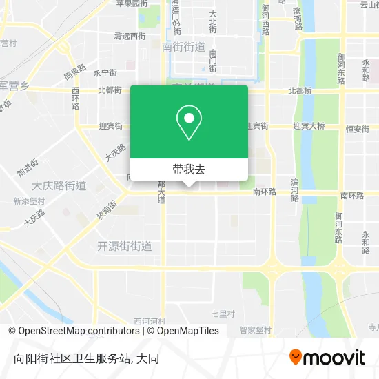 向阳街社区卫生服务站地图