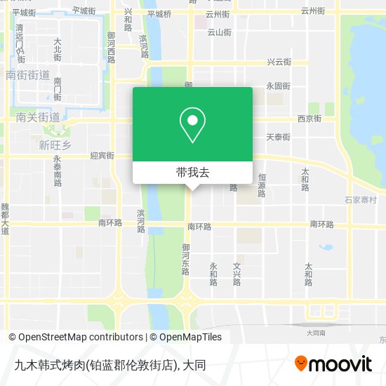 九木韩式烤肉(铂蓝郡伦敦街店)地图