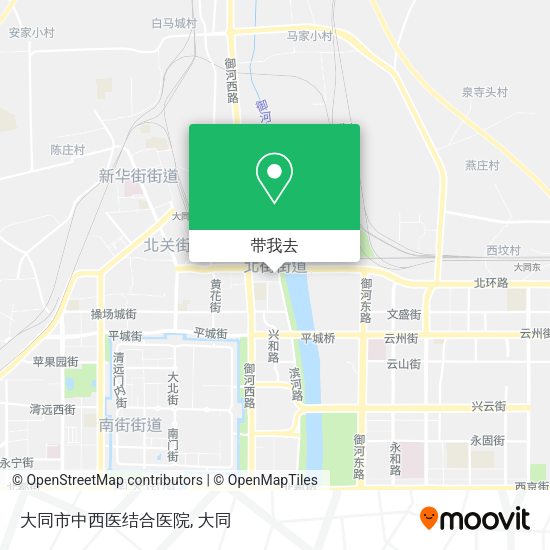大同市中西医结合医院地图