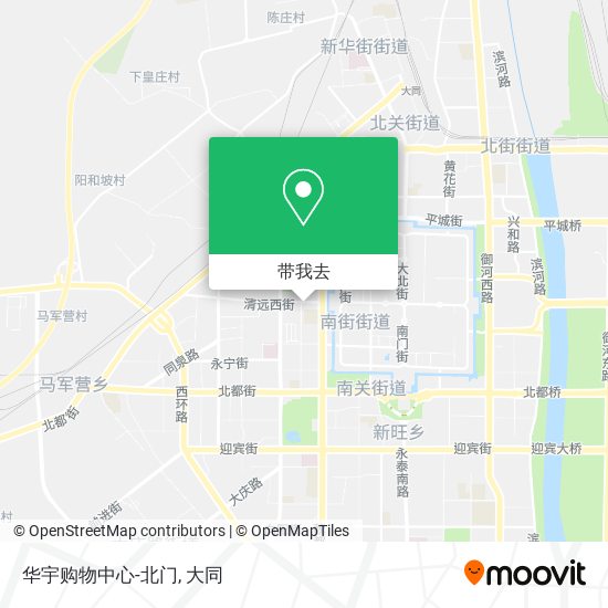 华宇购物中心-北门地图