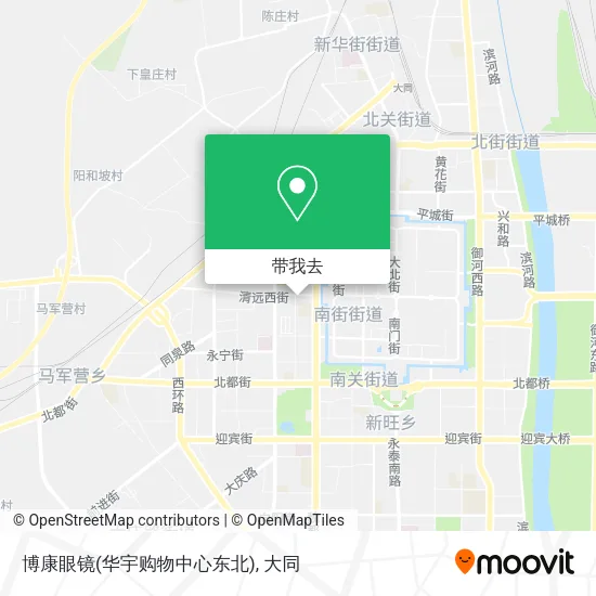 博康眼镜(华宇购物中心东北)地图