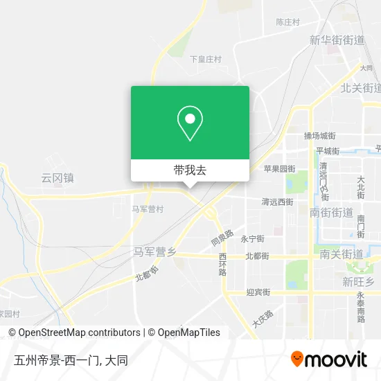 五州帝景-西一门地图