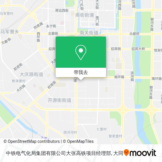 中铁电气化局集团有限公司大张高铁项目经理部地图