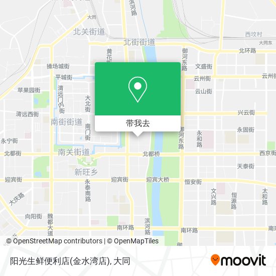 阳光生鲜便利店(金水湾店)地图