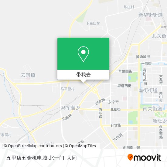 五里店五金机电城-北一门地图