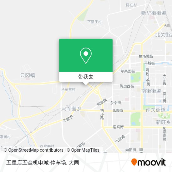 五里店五金机电城-停车场地图