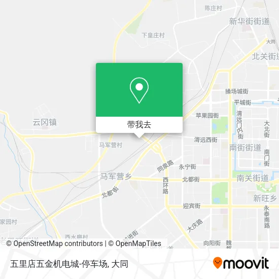 五里店五金机电城-停车场地图