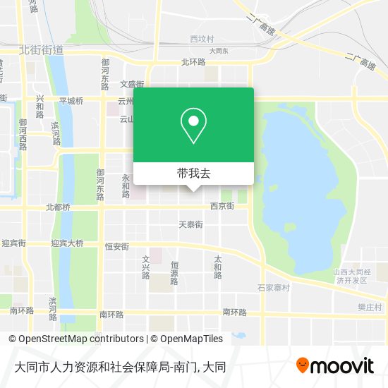 大同市人力资源和社会保障局-南门地图
