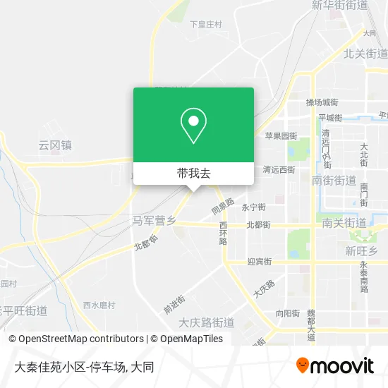 大秦佳苑小区-停车场地图