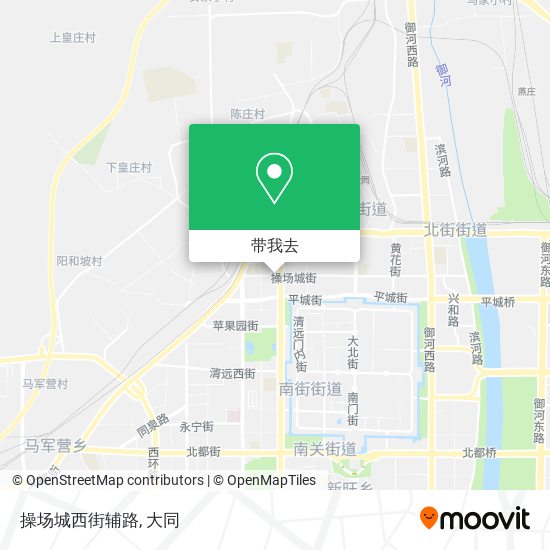 操场城西街辅路地图