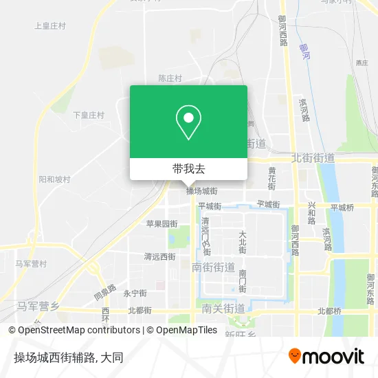 操场城西街辅路地图