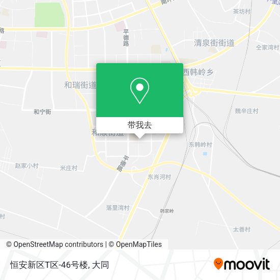 恒安新区T区-46号楼地图