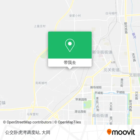 公交卧虎湾调度站地图
