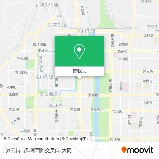 兴云街与御河西路交叉口地图