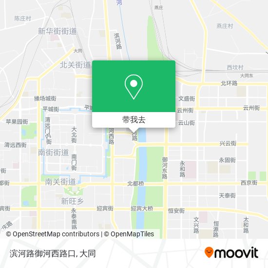 滨河路御河西路口地图