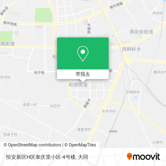 恒安新区H区泰庆里小区-4号楼地图