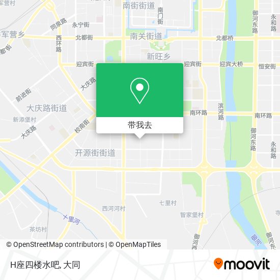 H座四楼水吧地图
