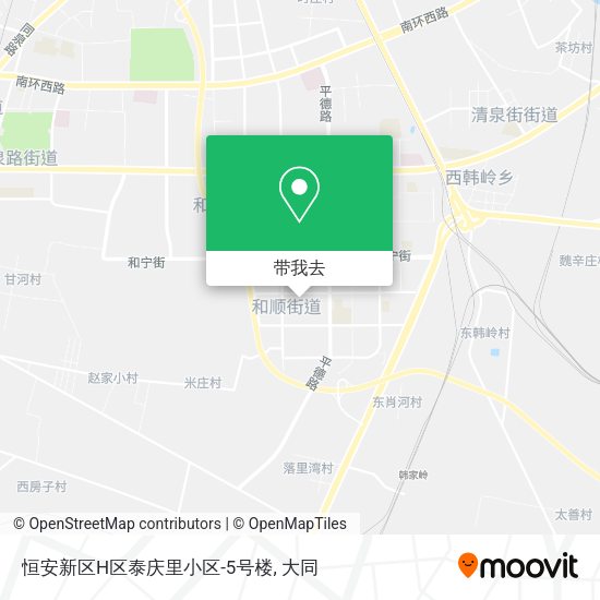恒安新区H区泰庆里小区-5号楼地图