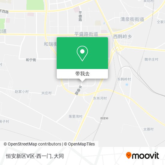 恒安新区V区-西一门地图