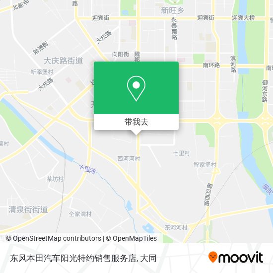 东风本田汽车阳光特约销售服务店地图