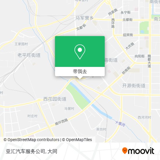 亚汇汽车服务公司地图