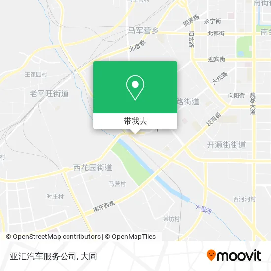 亚汇汽车服务公司地图