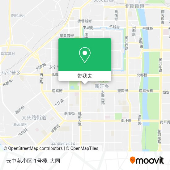 云中苑小区-1号楼地图