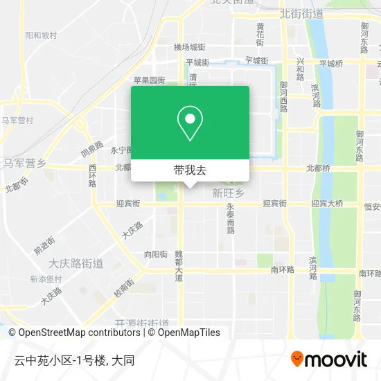 云中苑小区-1号楼地图