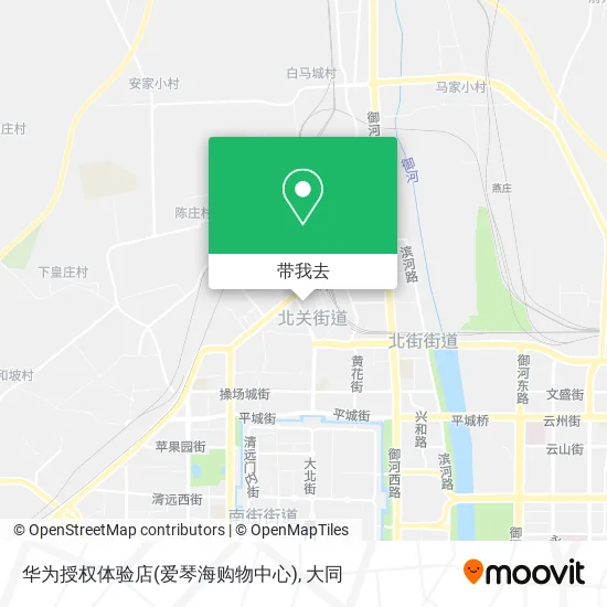 华为授权体验店(爱琴海购物中心)地图