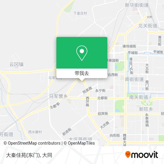 大秦佳苑(东门)地图