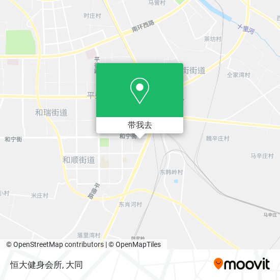 恒大健身会所地图