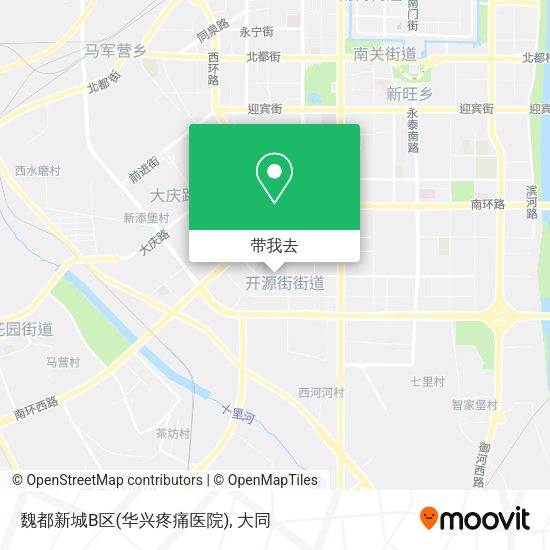 魏都新城B区(华兴疼痛医院)地图