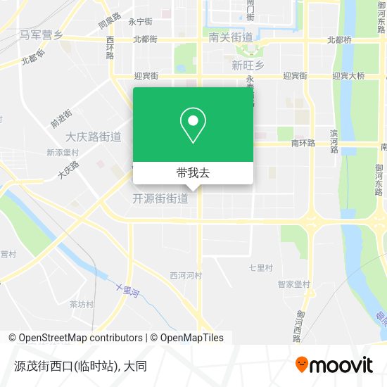 源茂街西口(临时站)地图