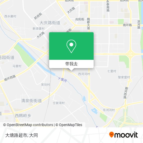 大塘路超市地图