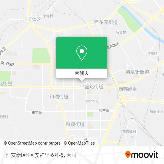 恒安新区K区安祥里-6号楼地图