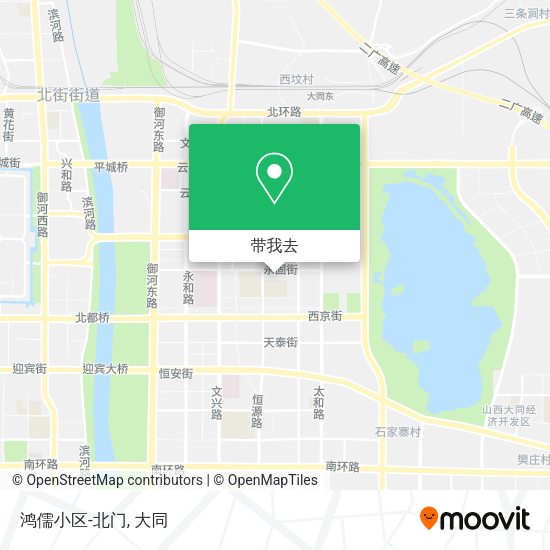 鸿儒小区-北门地图