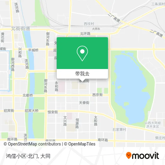 鸿儒小区-北门地图