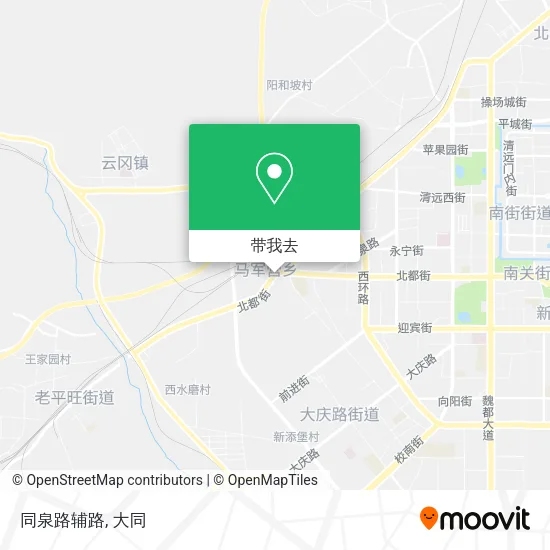 同泉路辅路地图