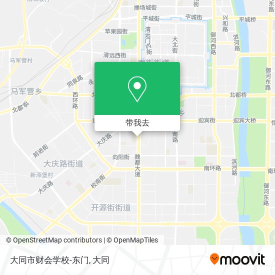 大同市财会学校-东门地图