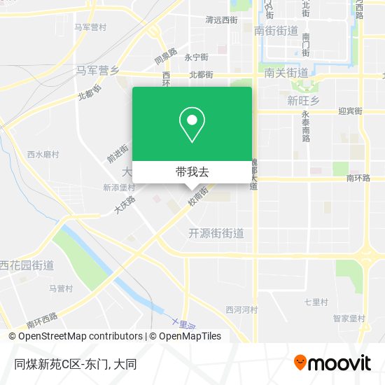 同煤新苑C区-东门地图