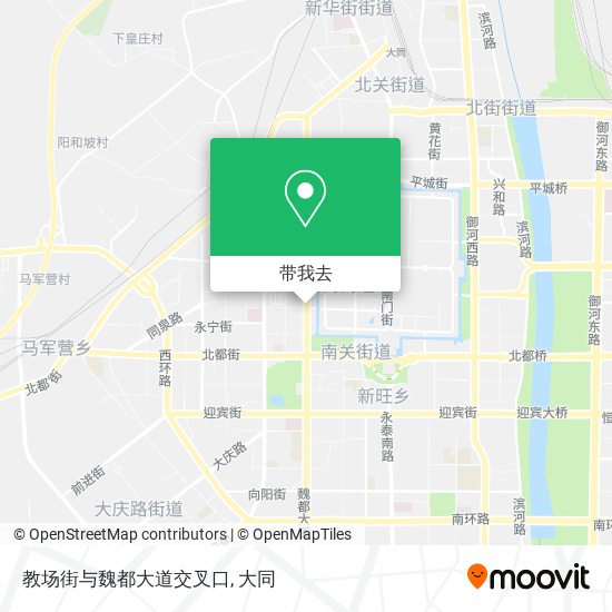 教场街与魏都大道交叉口地图