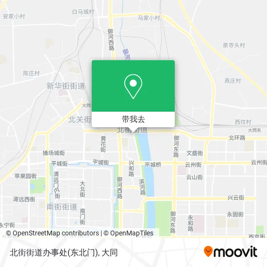 北街街道办事处(东北门)地图