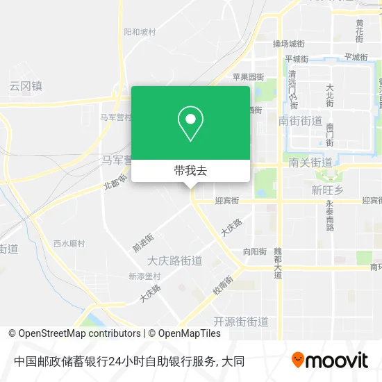 中国邮政储蓄银行24小时自助银行服务地图