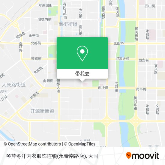 琴萍冬汗内衣服饰连锁(永泰南路店)地图