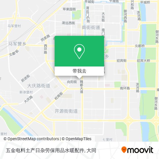 五金电料土产日杂劳保用品水暖配件地图