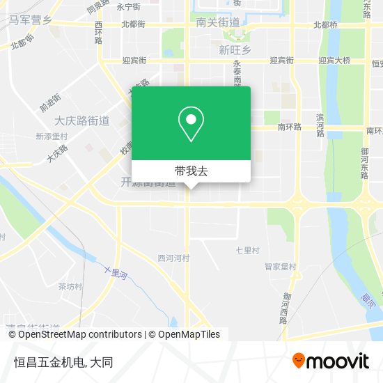恒昌五金机电地图