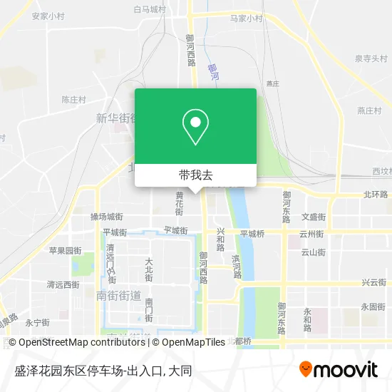 盛泽花园东区停车场-出入口地图