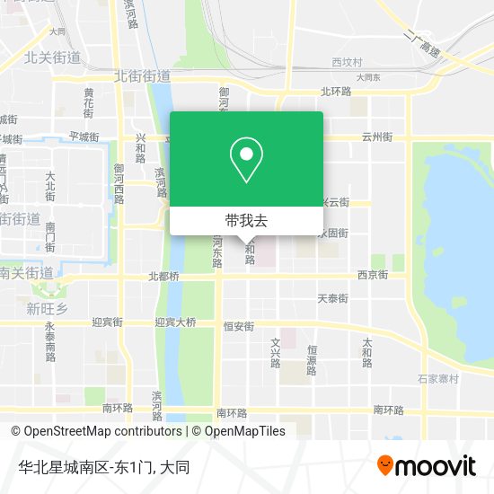 华北星城南区-东1门地图