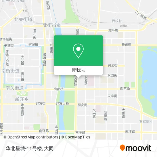 华北星城-11号楼地图