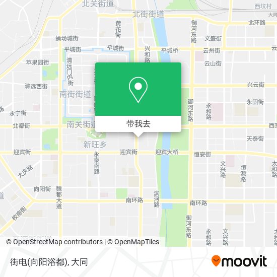 街电(向阳浴都)地图